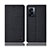 Cloth Case Stands Flip Cover H12P for Oppo A77 5G Black