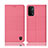 Cloth Case Stands Flip Cover H12P for Oppo A93 5G Pink