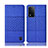 Cloth Case Stands Flip Cover H12P for Oppo A93s 5G Blue