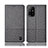 Cloth Case Stands Flip Cover H12P for Oppo A95 5G Gray