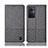 Cloth Case Stands Flip Cover H12P for Oppo F21s Pro 5G Gray