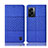Cloth Case Stands Flip Cover H12P for Oppo K10 5G India Blue