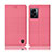Cloth Case Stands Flip Cover H12P for Oppo K10 5G India Pink