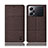 Cloth Case Stands Flip Cover H12P for Oppo K10 Pro 5G Brown