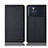 Cloth Case Stands Flip Cover H12P for Oppo K9 Pro 5G Black