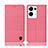 Cloth Case Stands Flip Cover H12P for Oppo Reno8 Pro+ Plus 5G Pink