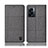 Cloth Case Stands Flip Cover H12P for Realme V23i 5G Gray