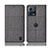 Cloth Case Stands Flip Cover H13P for Motorola Moto Edge 30 Fusion 5G Gray