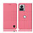 Cloth Case Stands Flip Cover H13P for Motorola Moto Edge 30 Ultra 5G Pink