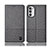 Cloth Case Stands Flip Cover H13P for Motorola MOTO G52 Gray