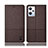 Cloth Case Stands Flip Cover H13P for OnePlus Nord CE 2 Lite 5G Brown