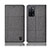 Cloth Case Stands Flip Cover H13P for Oppo A55 5G Gray