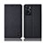 Cloth Case Stands Flip Cover H13P for Oppo A76 Black
