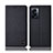 Cloth Case Stands Flip Cover H13P for Oppo A77 5G Black