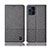 Cloth Case Stands Flip Cover H13P for Oppo Find X3 Pro 5G Gray