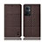 Cloth Case Stands Flip Cover H13P for Oppo Reno8 Lite 5G Brown