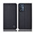 Cloth Case Stands Flip Cover H13P for Realme Q3t 5G Black