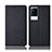 Cloth Case Stands Flip Cover H13P for Vivo iQOO 8 Pro 5G Black