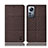 Cloth Case Stands Flip Cover H13P for Xiaomi Mi 12 Lite 5G Brown