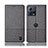 Cloth Case Stands Flip Cover H14P for Motorola Moto Edge S30 Pro 5G Gray