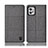 Cloth Case Stands Flip Cover H14P for Motorola Moto G32 Gray