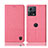 Cloth Case Stands Flip Cover H14P for Motorola Moto S30 Pro 5G Pink