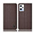 Cloth Case Stands Flip Cover H14P for OnePlus Nord CE 2 Lite 5G Brown