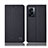 Cloth Case Stands Flip Cover H14P for Oppo A77 5G Black
