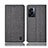 Cloth Case Stands Flip Cover H14P for Oppo A77 5G Gray