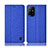 Cloth Case Stands Flip Cover H14P for Oppo A95 5G Blue