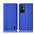 Cloth Case Stands Flip Cover H14P for Oppo F21 Pro 5G Blue