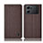 Cloth Case Stands Flip Cover H14P for Oppo K10 5G Brown