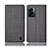 Cloth Case Stands Flip Cover H14P for Oppo K10 5G India Gray