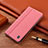 Cloth Case Stands Flip Cover H14P for Vivo V27e 5G Pink
