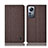 Cloth Case Stands Flip Cover H14P for Xiaomi Mi 12 Pro 5G Brown