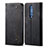 Cloth Case Stands Flip Cover L02 for Xiaomi Poco X2 Black