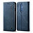 Cloth Case Stands Flip Cover L02 for Xiaomi Poco X2 Blue