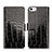 Crocodile Leather Stands Case for Apple iPhone 5 Black