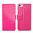 Crocodile Leather Stands Cover for Apple iPhone 5 Hot Pink