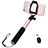 Extendable Folding Handheld Selfie Stick Tripod Bluetooth Remote Shutter Universal S13 Rose Gold