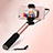 Extendable Folding Wired Handheld Selfie Stick Universal S03 Rose Gold