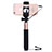 Extendable Folding Wired Handheld Selfie Stick Universal S04 Rose Gold