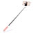 Extendable Folding Wired Handheld Selfie Stick Universal S07 Pink