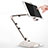 Flexible Tablet Stand Mount Holder Universal H07 for Samsung Galaxy Tab S 8.4 SM-T705 LTE 4G White