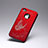 Hard Rigid Plastic Case Butterfly Cover for Apple iPhone 4 Red