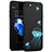 Hard Rigid Plastic Fluorescence Snap On Case for Apple iPhone 7 Black