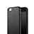 Hard Rigid Plastic Leather Snap On Case for Apple iPhone 6 Plus Black