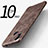 Hard Rigid Plastic Leather Snap On Case for HTC Desire 10 Pro Brown