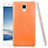 Hard Rigid Plastic Leather Snap On Case for Xiaomi Mi 4 LTE Orange