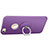 Hard Rigid Plastic Matte Finish Back Cover with Finger Ring Stand for Apple iPhone 6 Plus Purple